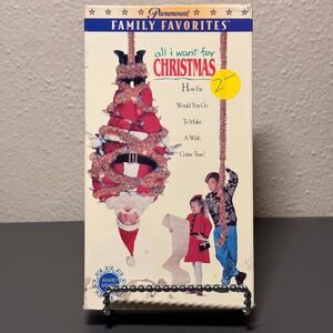 Paramount All I Want for Christmas VHS Movie N/A Black Good‎ 1991 Holiday Film